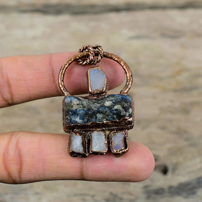 Labradorite Raw Pendant Necklace