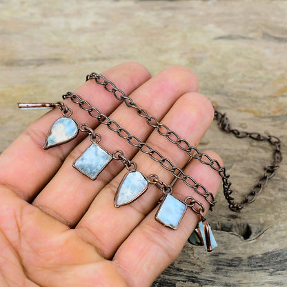Larimar Raw  Pendant Necklace
