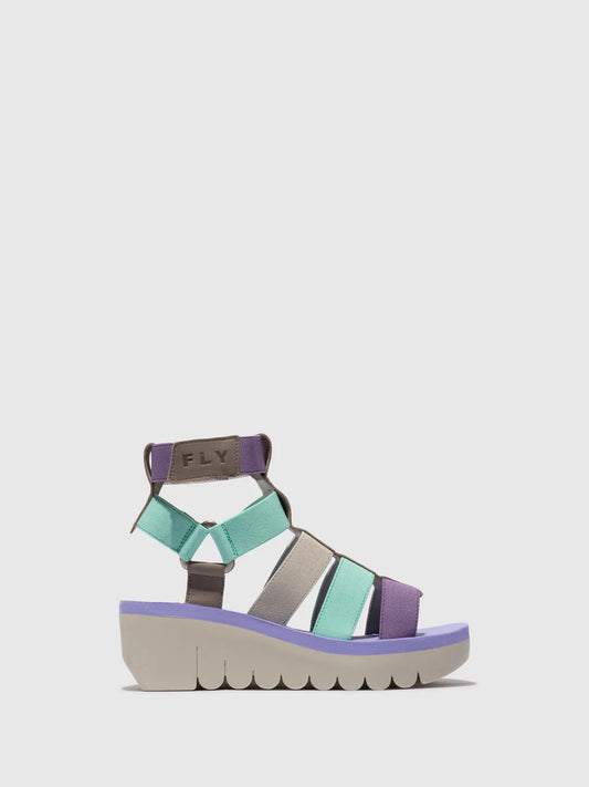 Multi-color Strappy Sandals