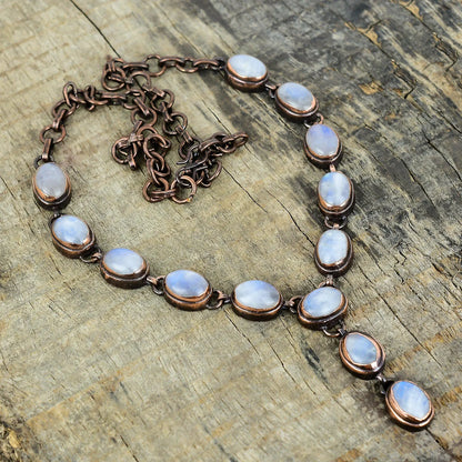 Rainbow Moonstone Necklace