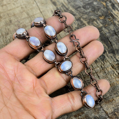 Rainbow Moonstone Necklace