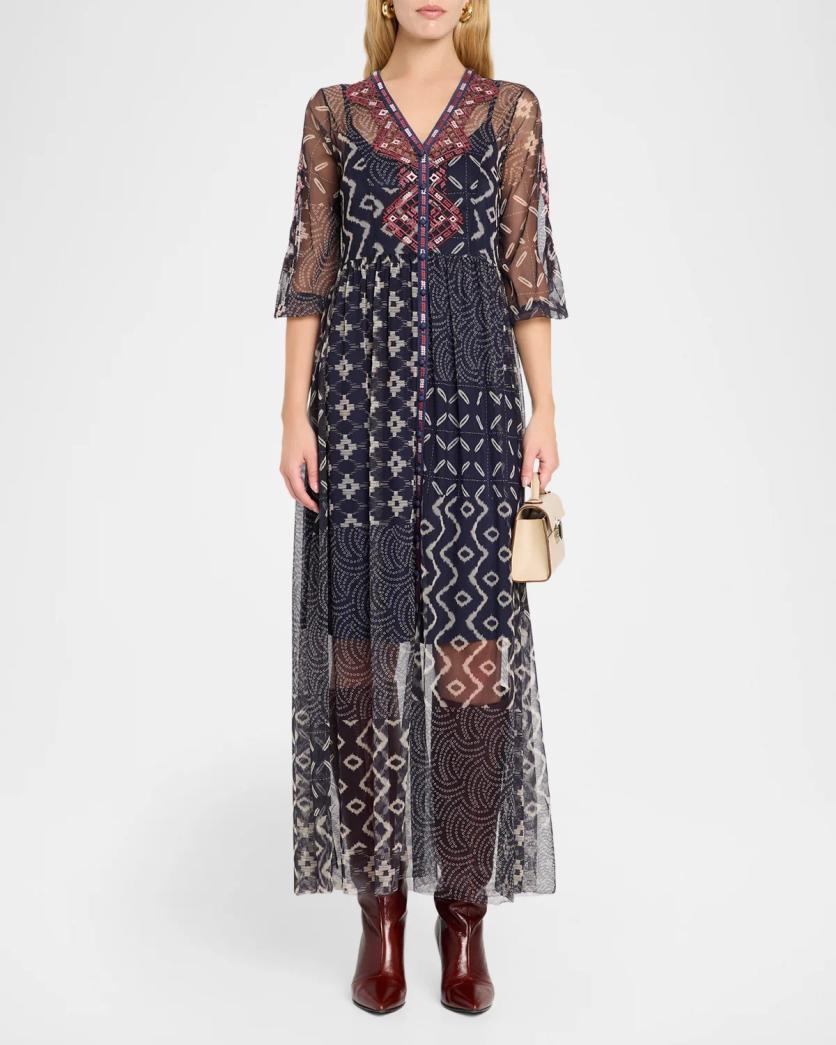 Theia Mesh Dress ( Slip)