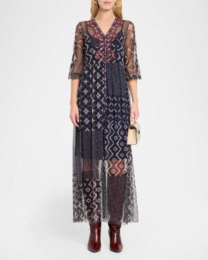 Theia Mesh Dress ( Slip)