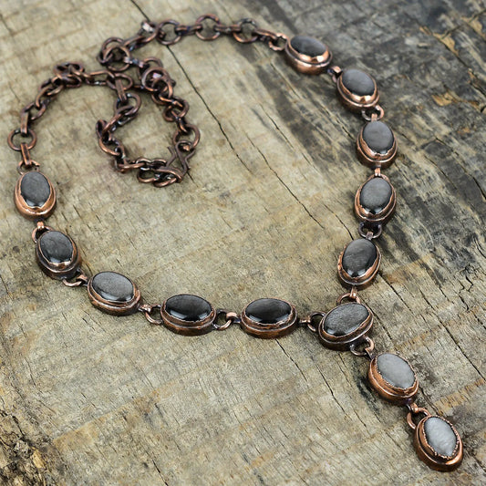 Silver Sheen Obsidian Necklace