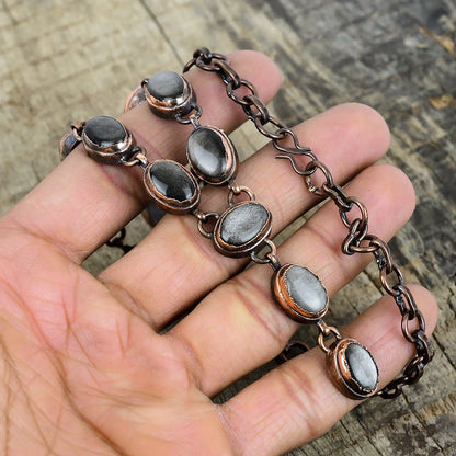 Silver Sheen Obsidian Necklace