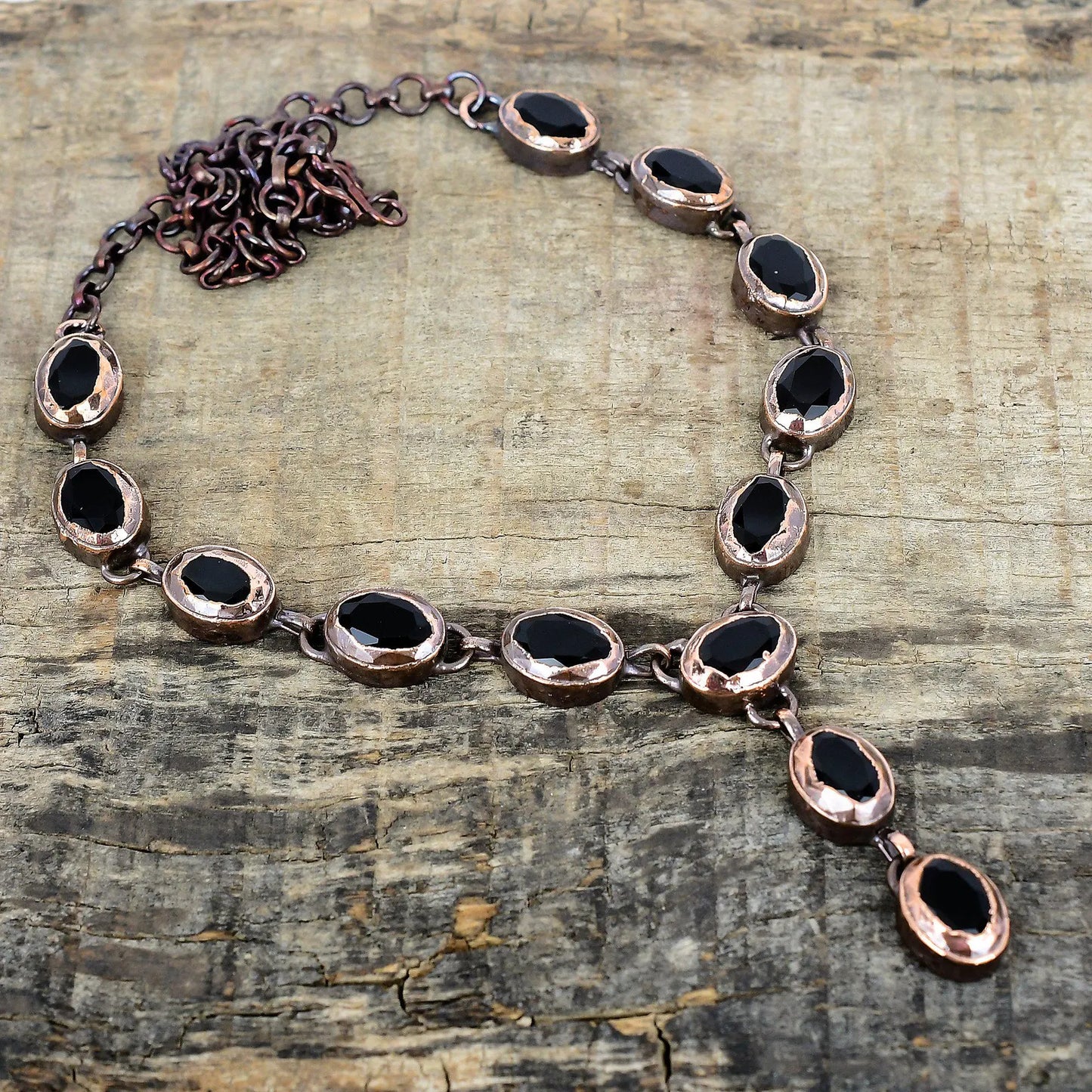 Faceted Black Onyx Necklace