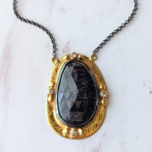 Midnight Sapphire Necklace - La De Da