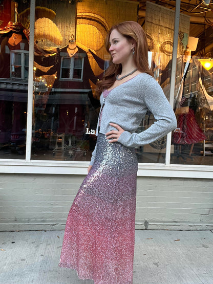 Silver Springs Combo Sparkly Cardigan Top