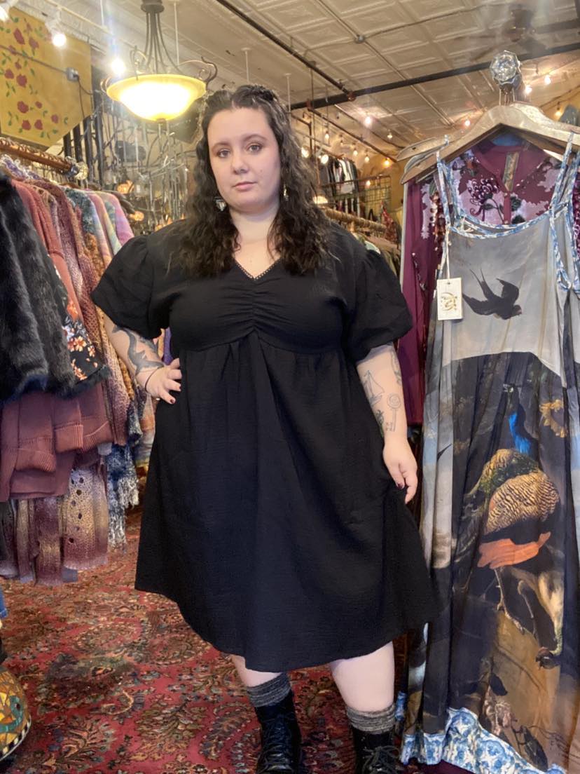 Elodie Dress - Plus Size Black - La De Da