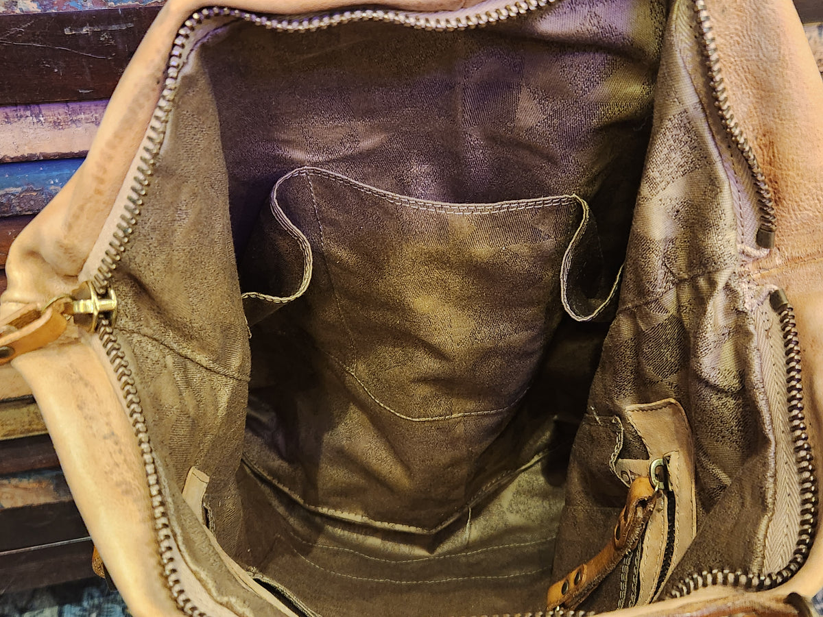 A.S.98 Leather Satchel Bag