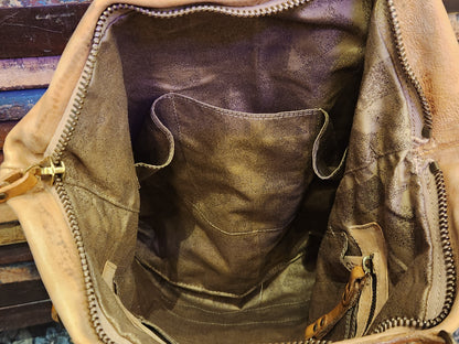 A.S.98 Leather Satchel Bag