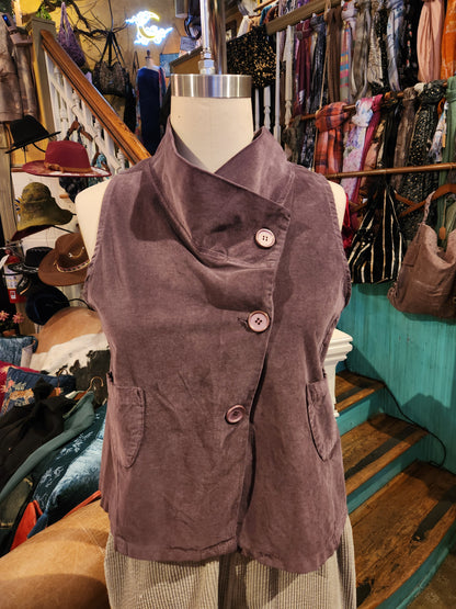 Velvet Vest - Amethyst