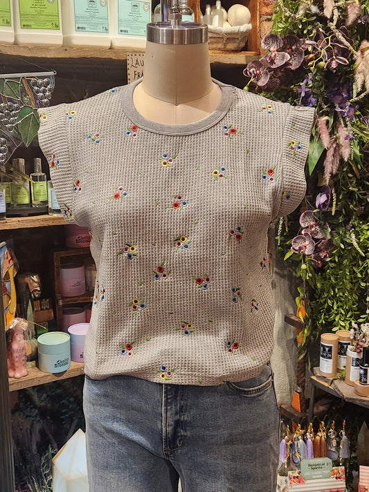 Waffle Thermal Frankee Tee