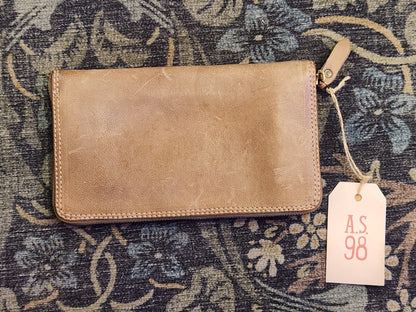 Hugh Taupe Leather Wallet