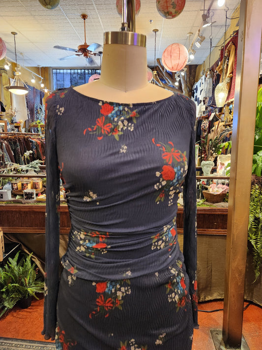 Crimson Lights Top - Navy Combo