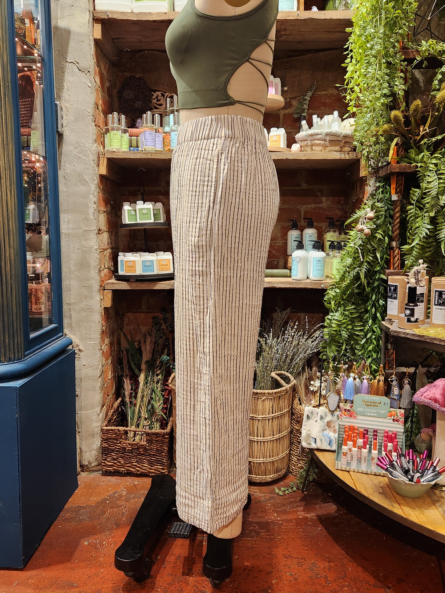 Yucca Crop Pant - Cream
