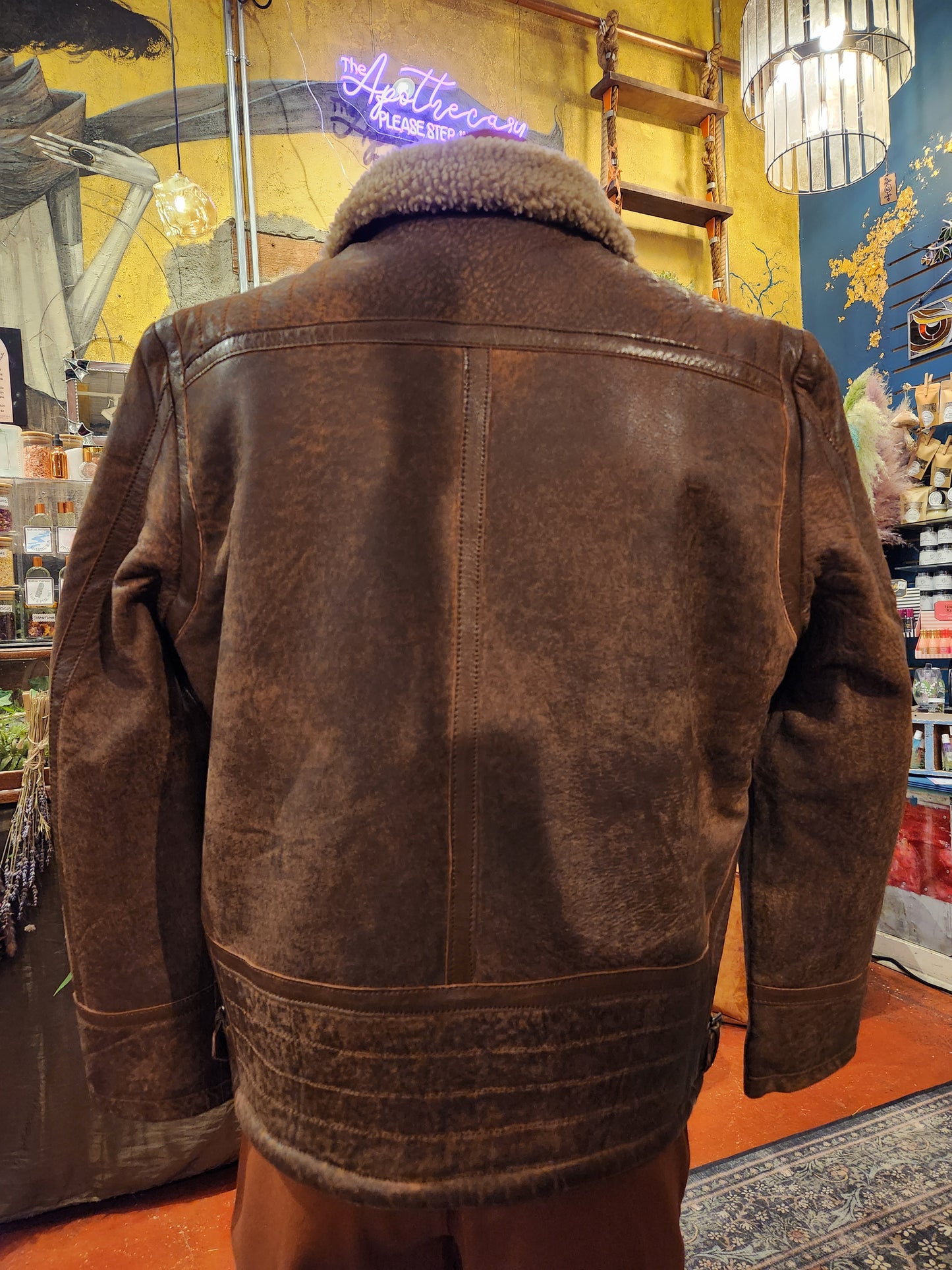 Men's Anchorage UF Leather Jacket - Cognac
