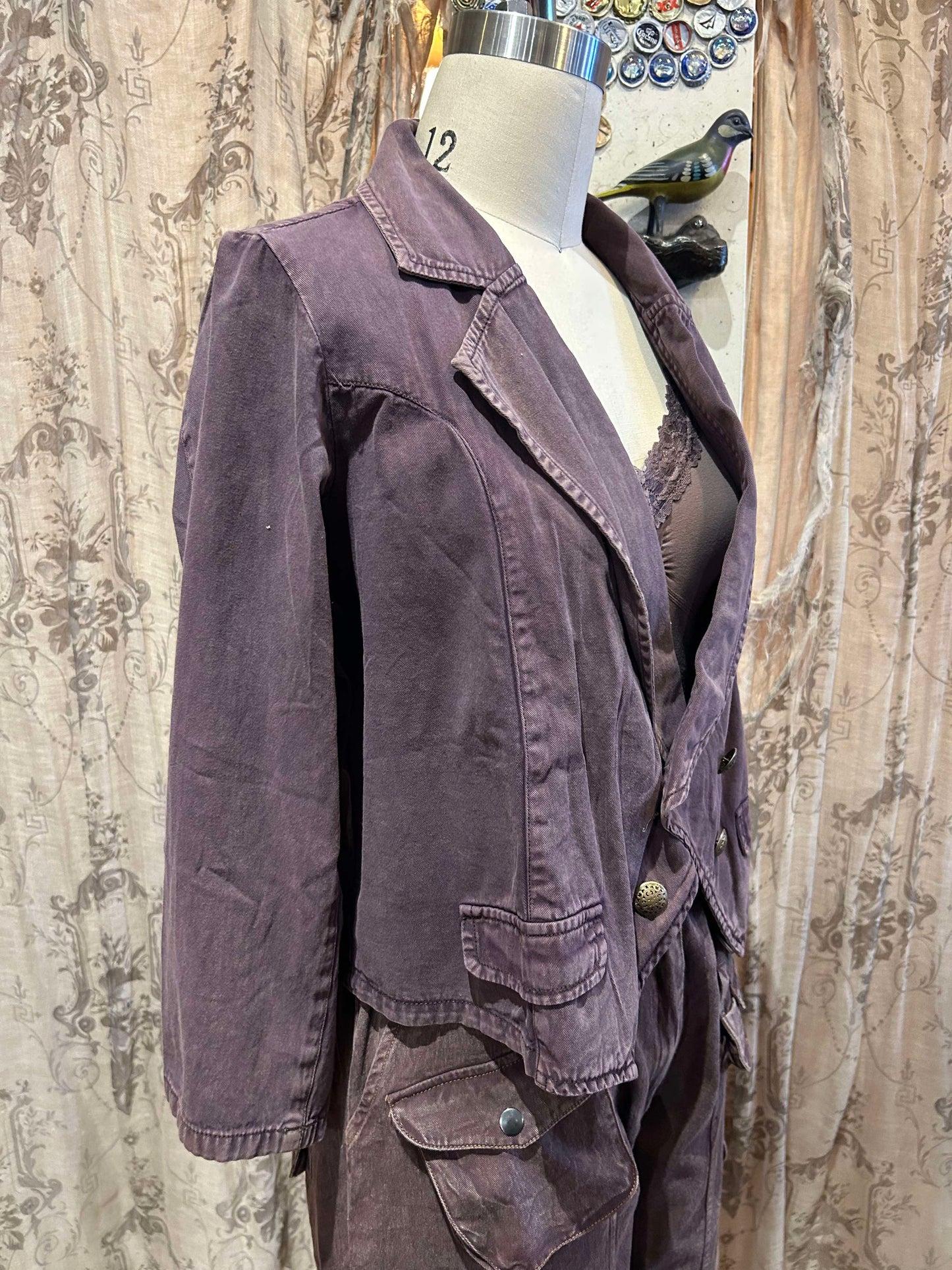 Short Plum Jacket