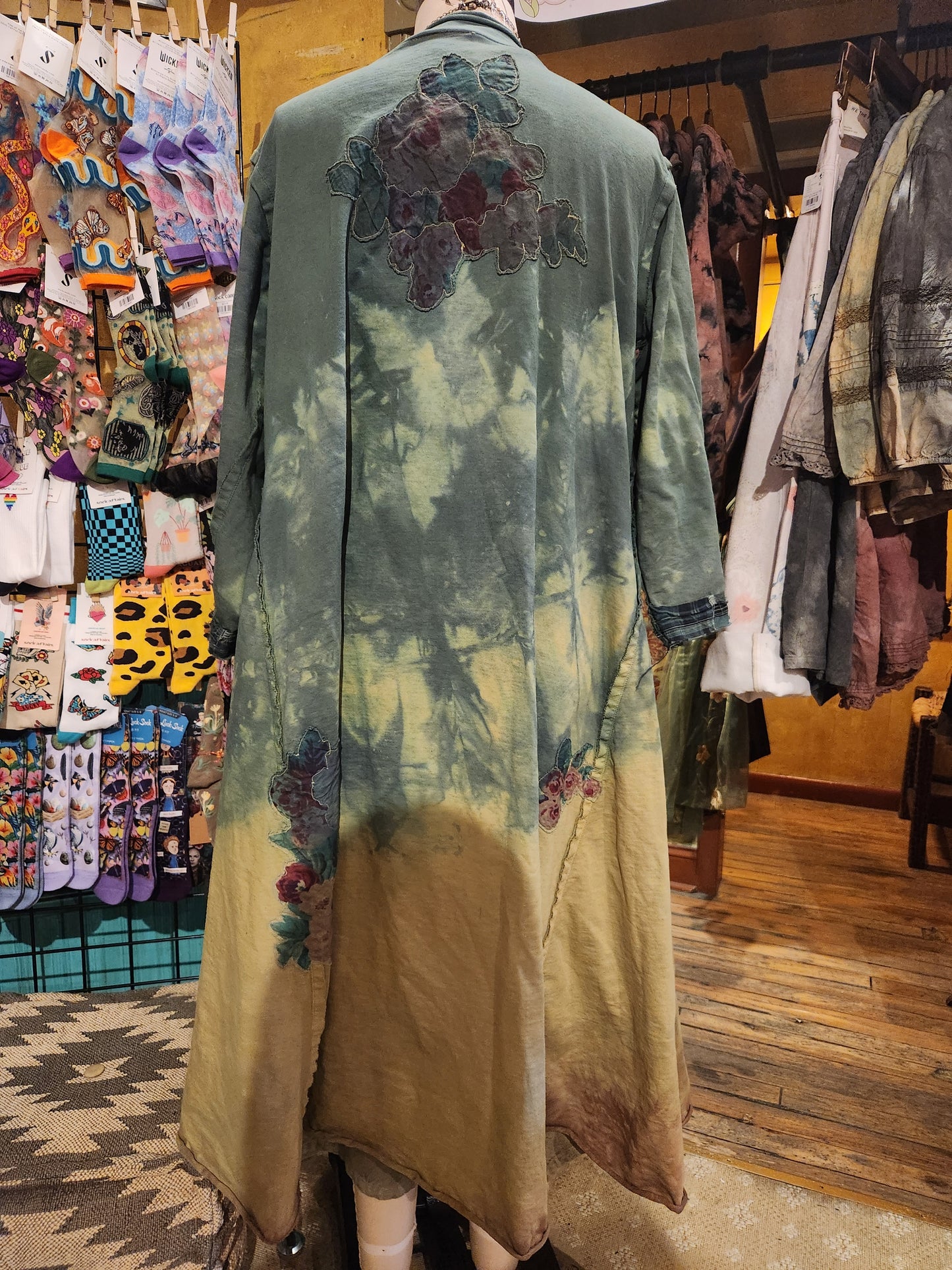 Hand Dyed 'Paperlace' Patchwork Duster