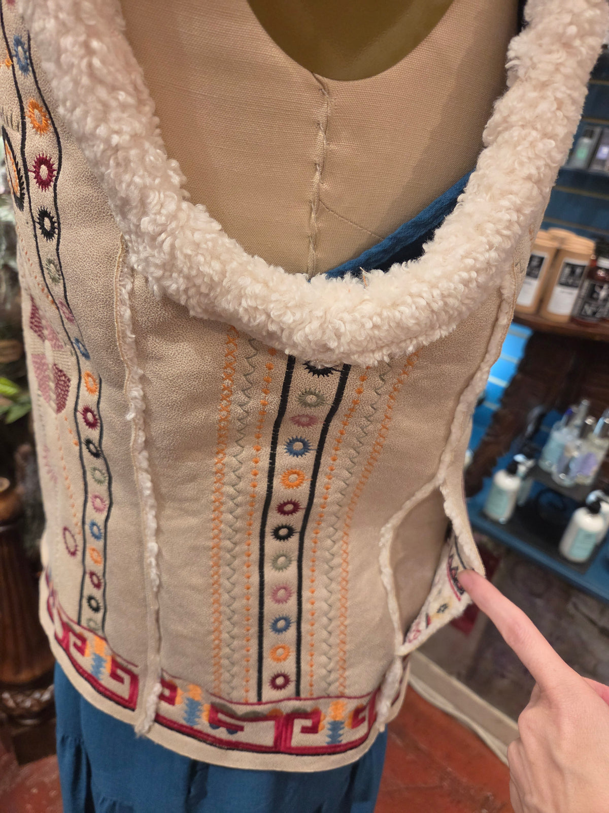 Cecilio Faux Suede Vest