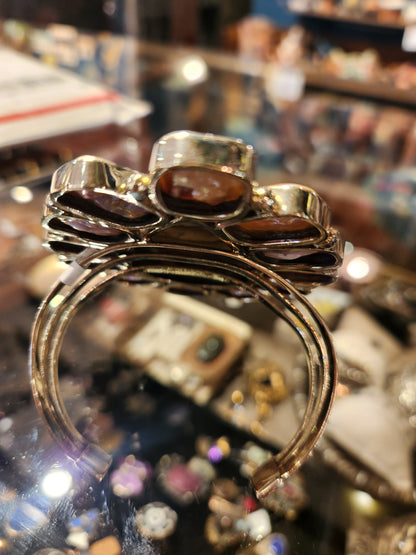 Jasper Statement Cuff with Shell Frame