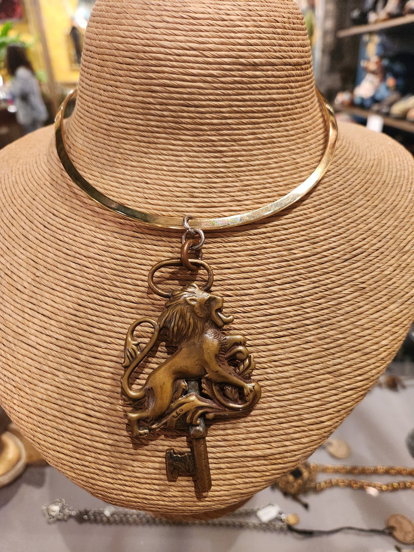 Lion Key Collar Necklace