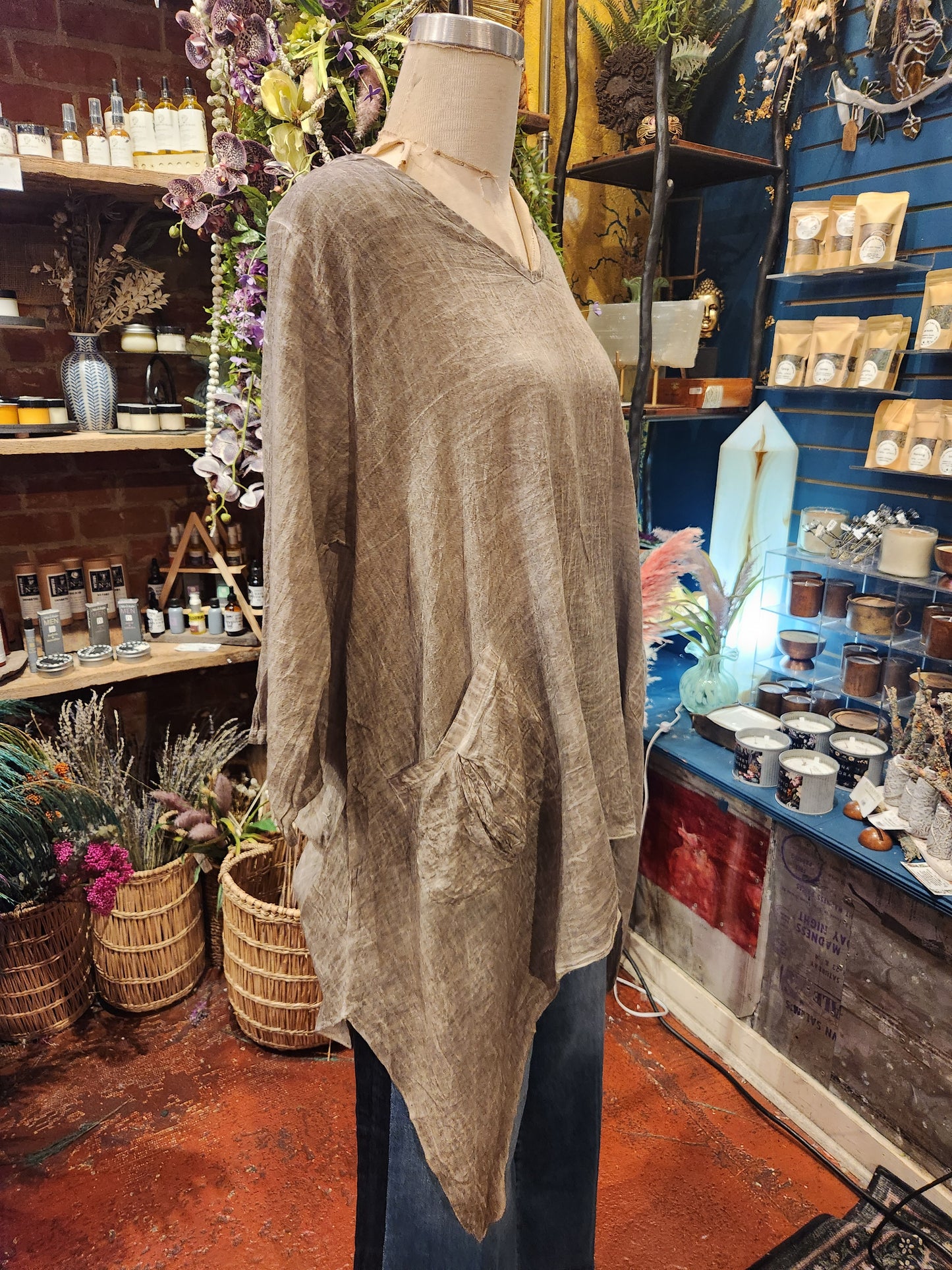 From The Earth- Drape Top ( multiple colors available )