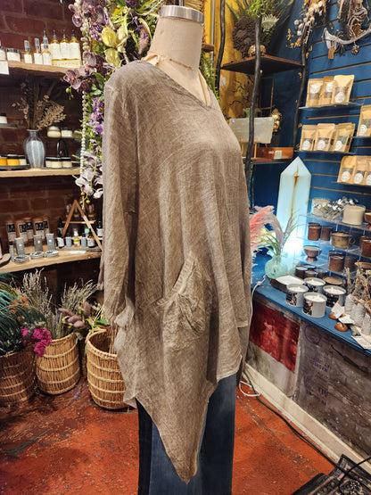 From The Earth- Drape Top ( multiple colors available )
