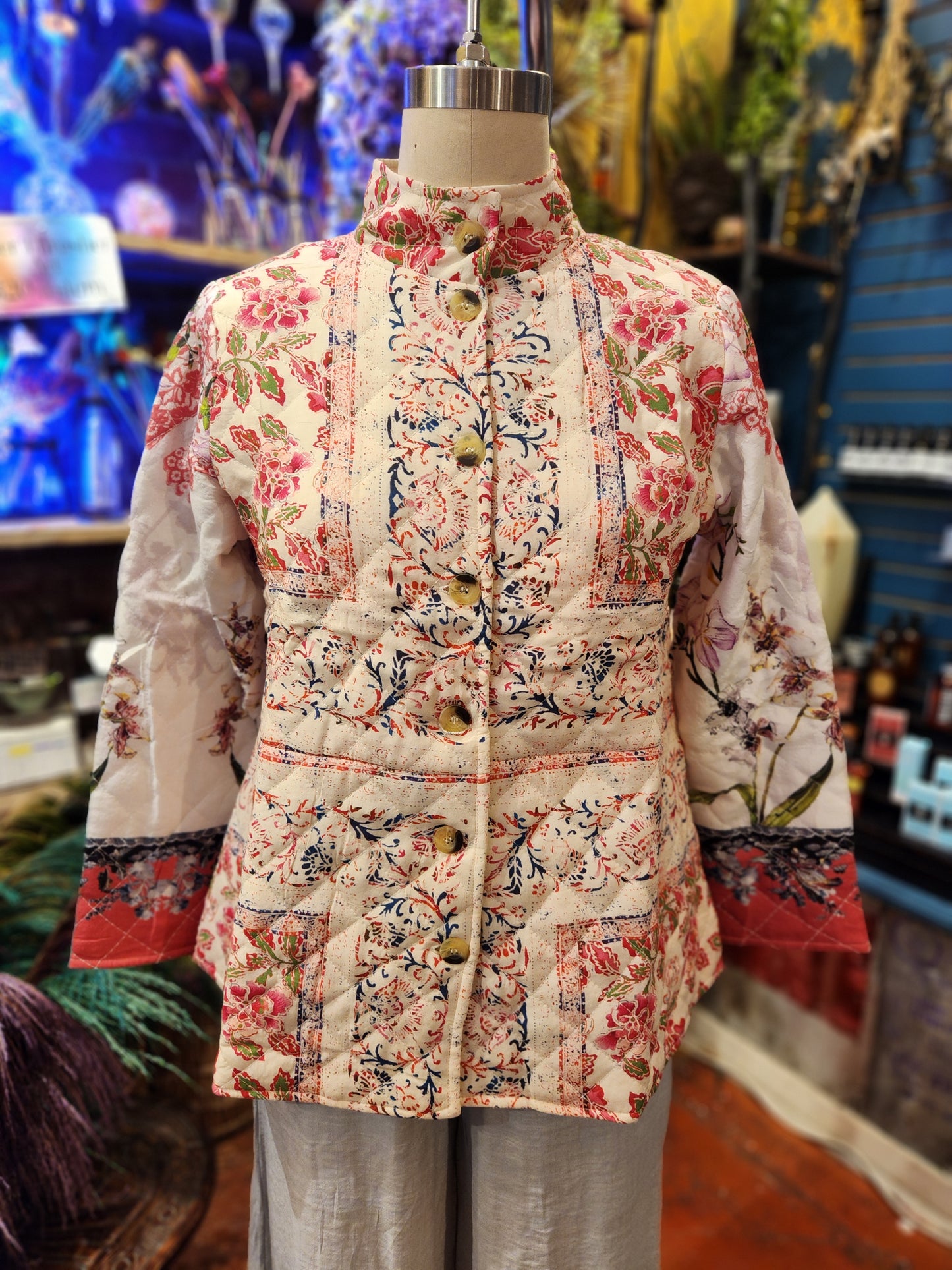 Find My Way Floral Quited Jacket