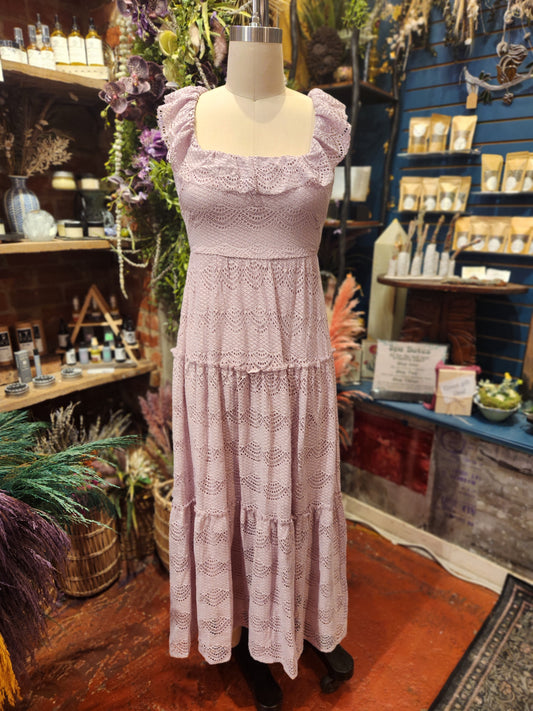 Grape Icee Crochet Dress