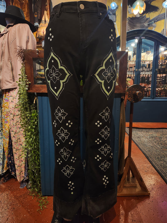 Splendid Symmetry Dear John Black Jeans - Dusty Kessel*