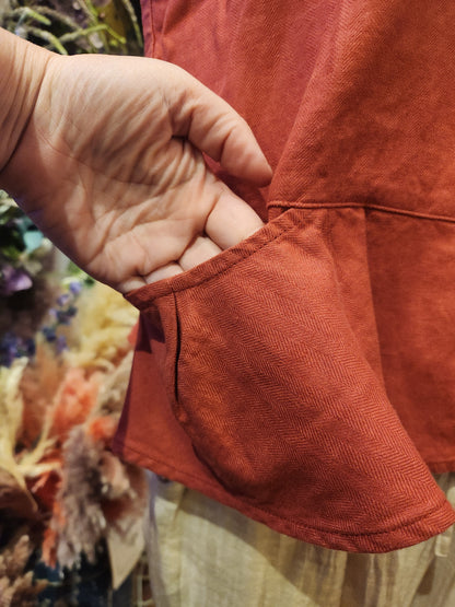 Kleen Linen/ Cotton Tucks Vest