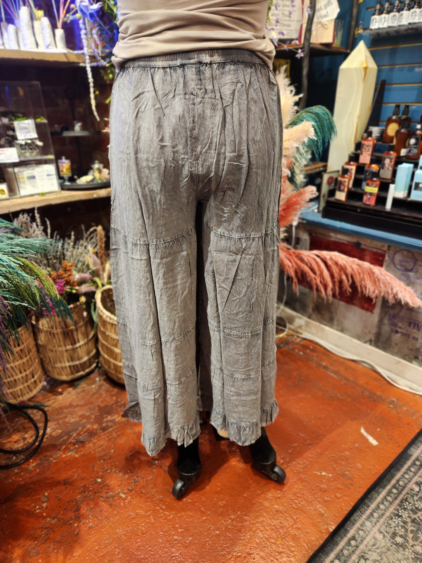 Grey Stone Wash Pant