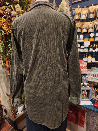 Aline Lux Cord Shirt - Kelp