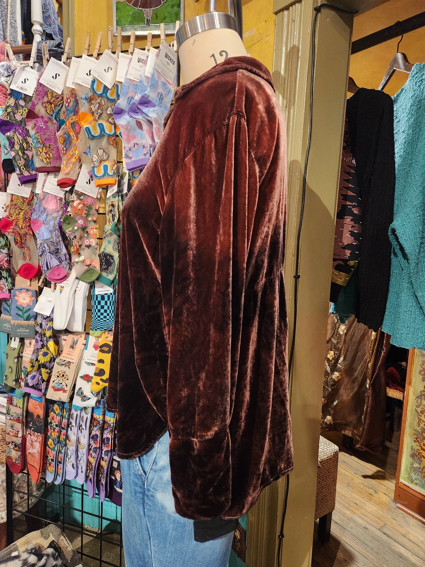 Hand Dyed 'Cutloose' Button Down Top