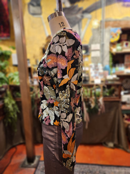 Embroidered Sequin Top