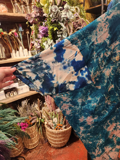 Crepe Sari Summer Nirvana Button Down
