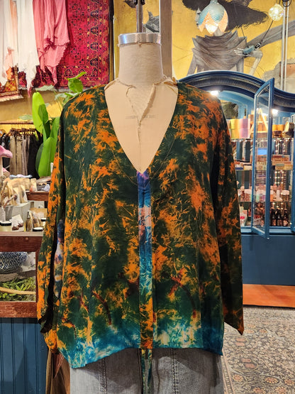 Molten Moss Butterfly Top