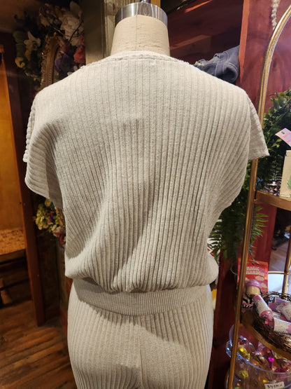 Granada Short-sleeved Pullover - Ash
