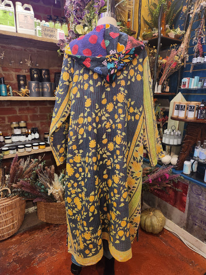 Fine Kantha Rising Sun Coat 1125 229