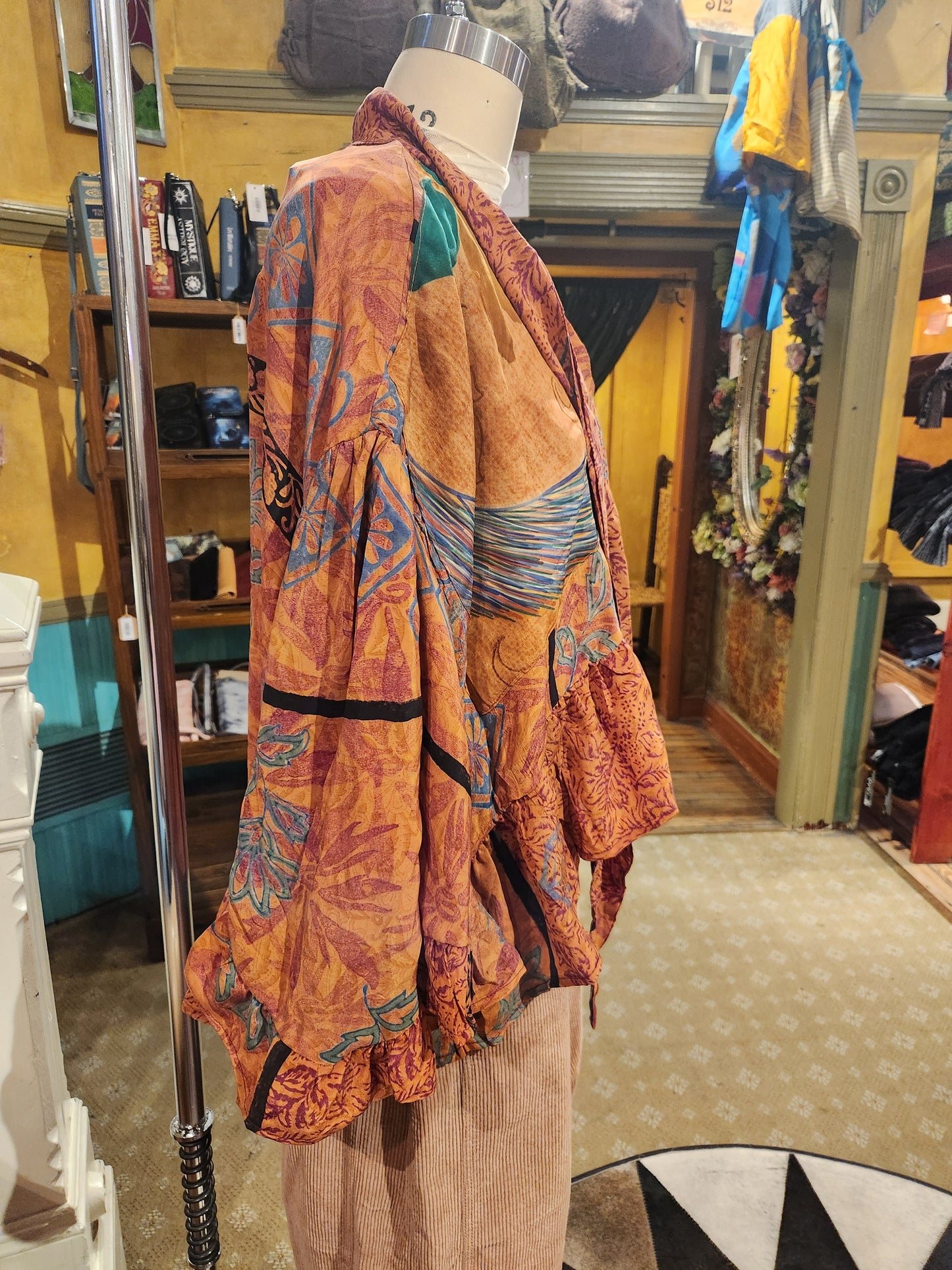 Crepe Sari Wild Rose Top 1225 - 044