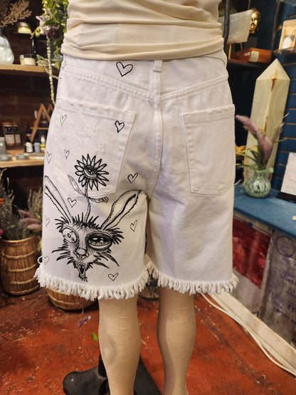 Traumatism Art Bizarre Bunny Shorts