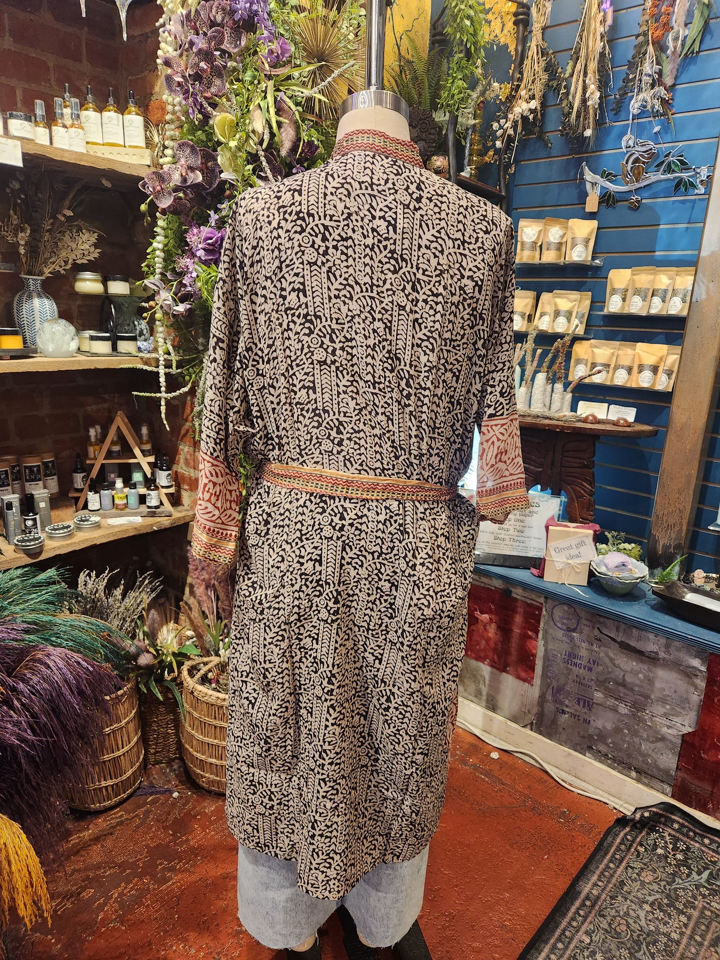 Bagru  Long Robe ( multiple colors available )