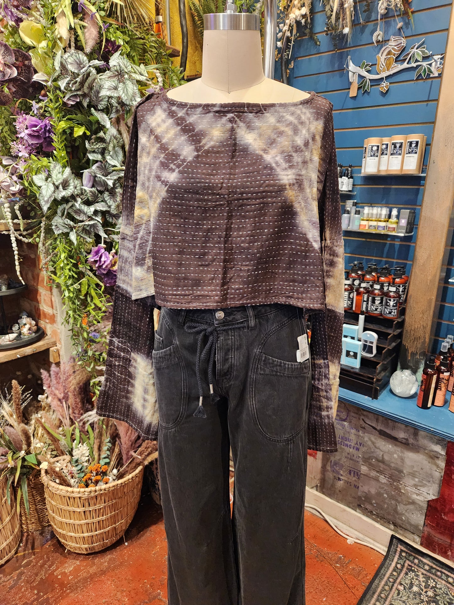 Pareo Kantha Abundance Crop Top