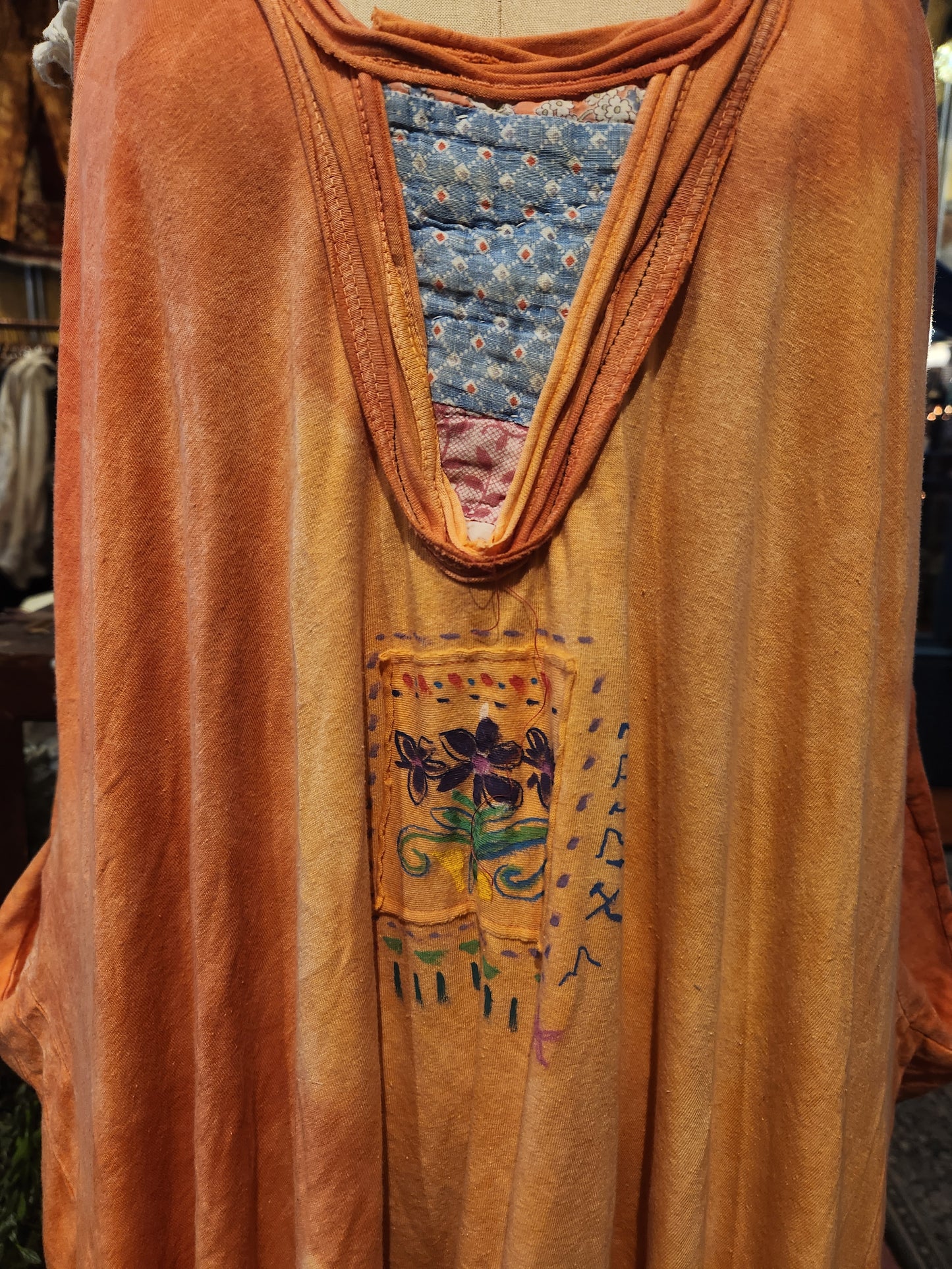 Patchwork Heart Kantha Bae Tee Dress - Rosemary St. Jacques