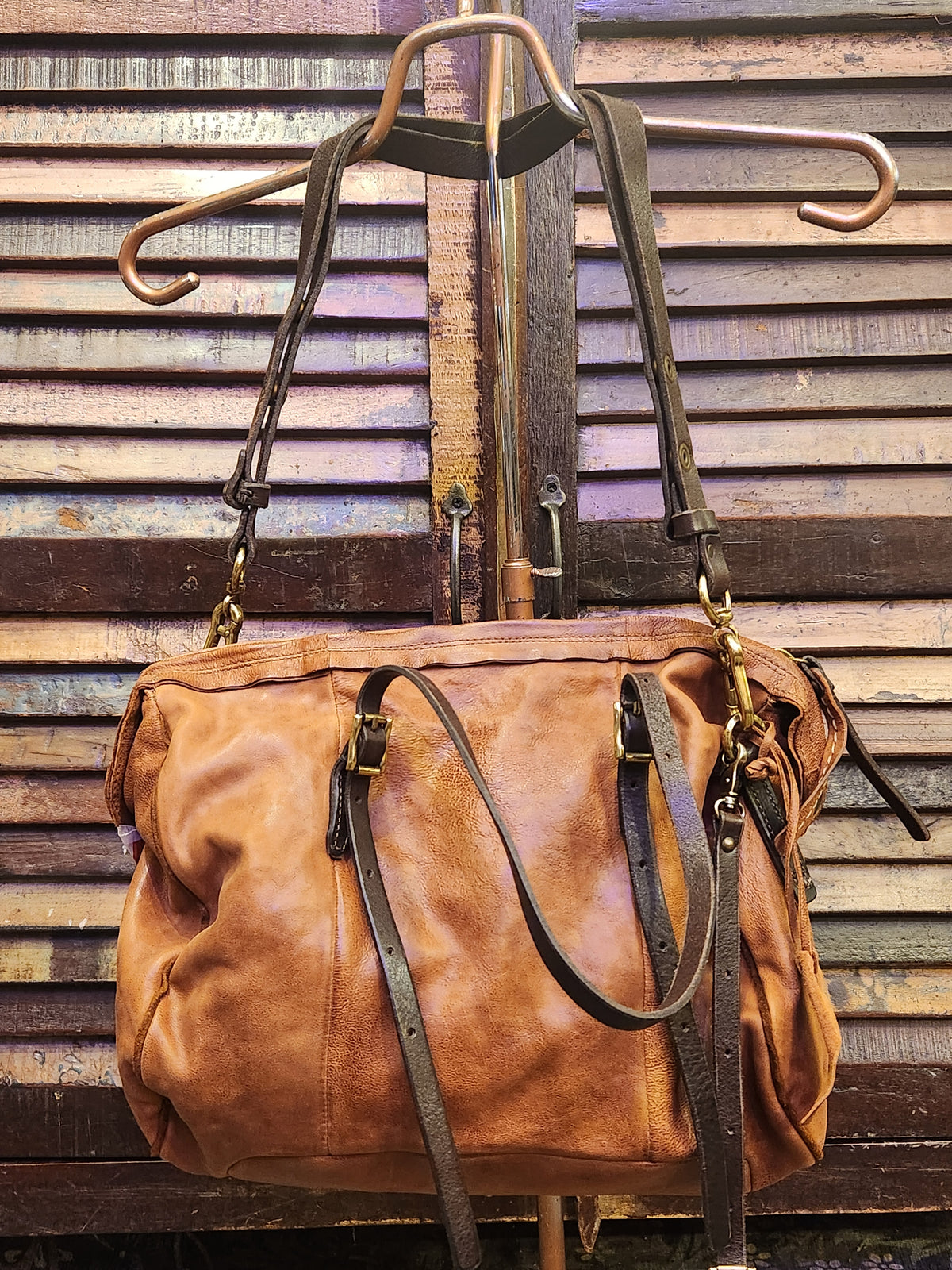 Hayle Whiskey Leather Bag