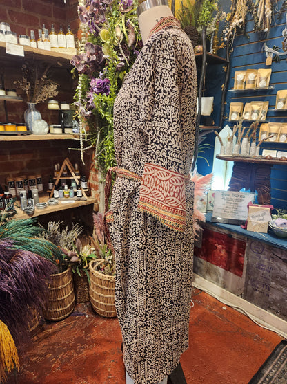Bagru  Long Robe ( multiple colors available )