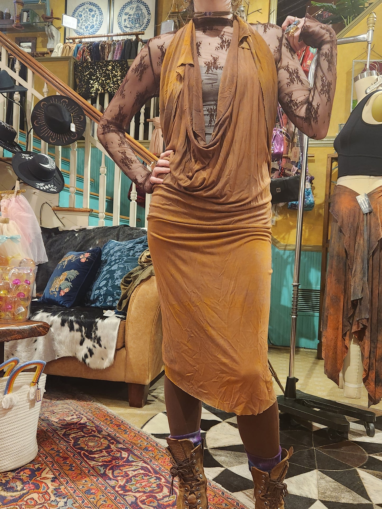 Athena Dress - Copper