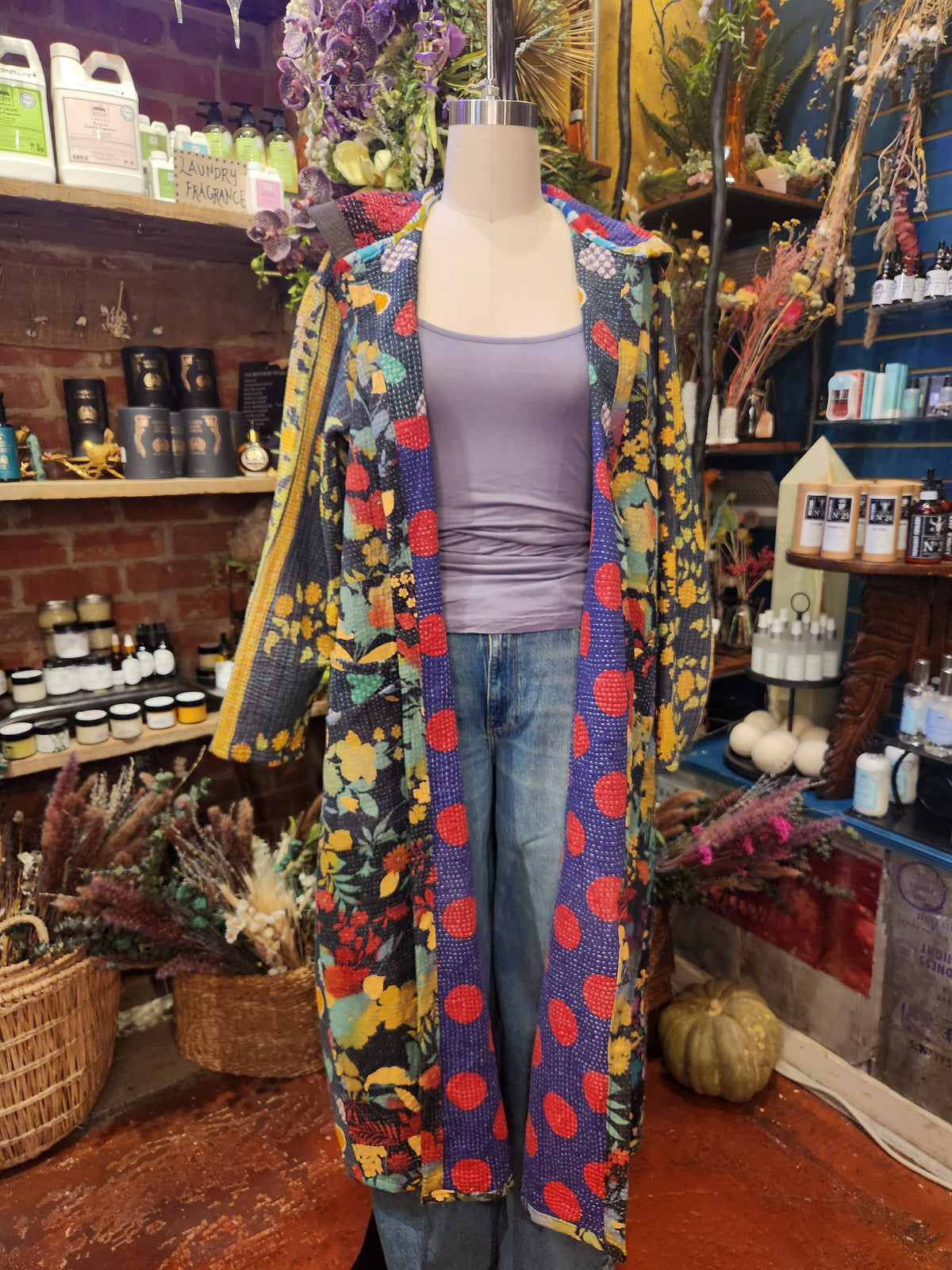 Fine Kantha Rising Sun Coat 1125 229