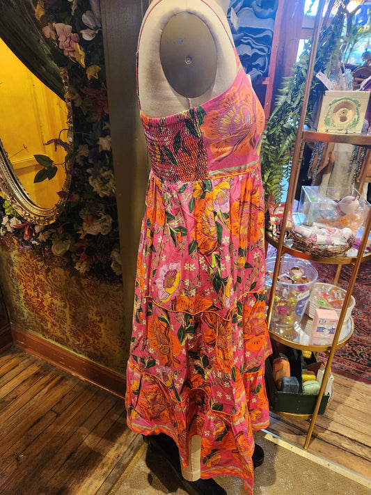 Floral Paradise Dress - Pink